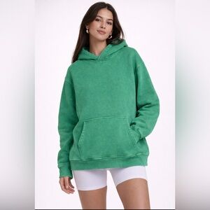 💚 Hatant Size L Oversized Heavyweight Hoodie – Acid Wash Sap Green (NWT)